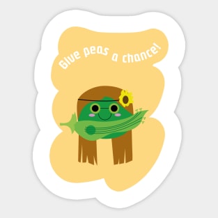 Give peas a chance! Sticker